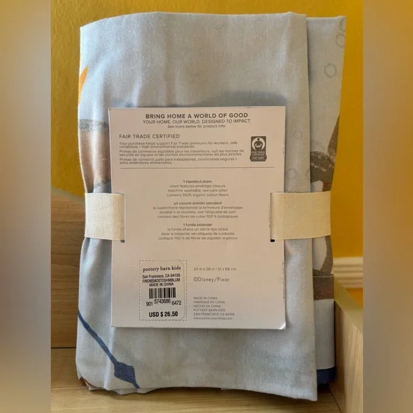 New! Pottery Barn Kids Finding Nemo Sham - Picture 2 of 4